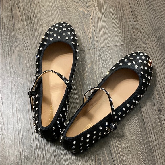 Cushionaire Shoes - Cushionaire black and silver flash studded jewel Mary janes